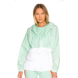 Adidas Stella McCartney Windbreaker Jacket Women Medium Detachable Belt Bag Tenn